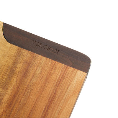Rectangle Black Walnut Chopping Board 2.8cm Thickness 1.8kg Polyurethane Glue