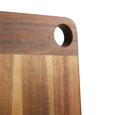 Rectangle Black Walnut Chopping Board 2.8cm Thickness 1.8kg Polyurethane Glue